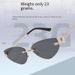 Men's Sunglasses New Metal Frameless Women's Sunglasses Fashion Trend Internet Celebrity Glasses Sunglasses UV Protection Sunglasses_viptrois.com