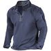 Spring And Autumn European And American Men's T-shirt Outdoor Zippered Pocket Long-sleeved Sweatshirt_viptrois.com
