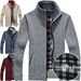 Men's Fleece Zip-Up Sweater Jacket - Thickened Warm Pullover With Stand Collar, Casual & Stylish (Multiple Colors & Sizes)_viptrois.com
