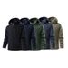 Men's Clothing Men's Waterproof Windproof Outdoor Jacket - Lightweight Fleece-Lined Winter Coat For Hiking, Camping & Daily Wear (Black, Navy, Olive)_viptrois.com