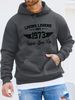 Men's Autumn And Winter Casual Fashionable Loose Hooded Sweatshirt Retro 1973 Letter Pattern Printed Warm Long Sleeved Pullover_viptrois.com