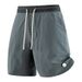 Men's Color Blocked Beach Shorts New Summer Style Thin Nylon Mid Length Casual And Breathable_viptrois.com
