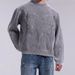 Unisex Oversized Cotton Knit Sweater With Crew Neck, Long Sleeve Pullover For Men & Women, Casual Streetwear For Spring & Fall_viptrois.com