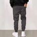 Thread Drawstring Casual Thickened Trousers Men's Spot_viptrois.com