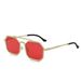 New Steampunk Sunglasses For Men And Women Polygonal Large Frame Metal Sunglasses End Texture_viptrois.com