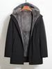 Men's Detachable Mink-Lined Parka – Hooded Winter Coat With Premium Fur Trim (Black/Grey/Steel Grey, Sizes L-4XL)_viptrois.com