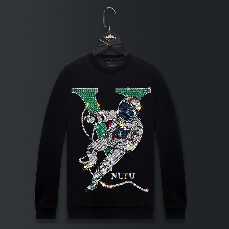 Men's Clothing Fashion brand sweatshirts for men autumn new men's tops men's autumn clothes large size hot diamond astronaut_viptrois.com