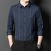 Men’s Seamless Bonded Stretch Shirt – Wrinkle-Free Long Sleeve Business Casual Top (S-4XL, Nylon-Spandex, Tailored Fit, Machine Washable)_viptrois.com
