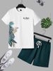 Men's Clothing Summer New Men's T Shirt Set 3D Printing Casual Sports Shorts Set Men_viptrois.com