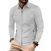Men's Clothing Men's Waffle Knit Zip-Up Jacket With Stand Collar - High Street Casual Autumn Coat For Men_viptrois.com