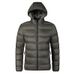Men's Clothing Men's Lightweight Hooded Jacket, Casual Slim Fit Cotton Padded Coat, Solid Color Zip Up Winter Outerwear For Men_viptrois.com