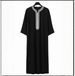 Men's Clothing New Middle Eastern Arab Robe Long Sleeve Embroidered Red Packet Men's Muslim Robe_viptrois.com