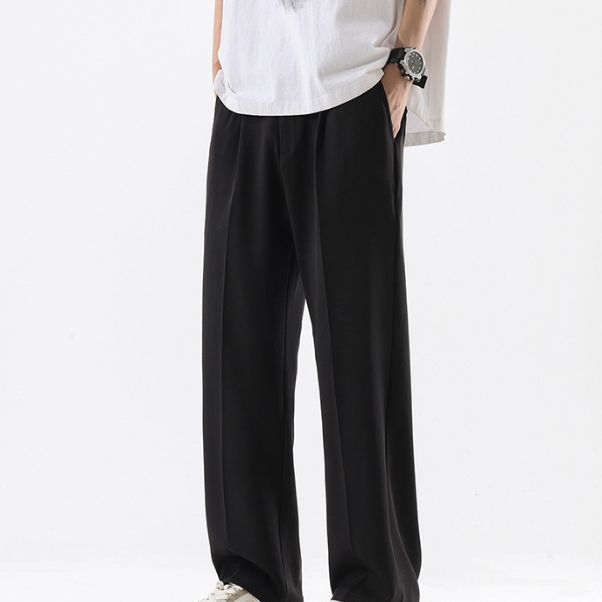 Smooth & Cool Men's Dress Pants –-Inspired Wrinkle-Free Straight Fit Trousers (Khaki/Beige/Gray/Black, S-5XL)_viptrois.com