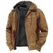 Hooded Men's Jacket, Casual Men's Autumn And Winter With Fleece Zipper Pocket Jacket_viptrois.com