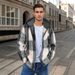 Men's Flannel Woolen Jacket Zipper Hoodie Winter Warm Hooded Coat_viptrois.com