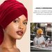 Foreign Trade New Turban Hat European And American Popular Velvet All Match Pullover Hat Solid Color Ethnic Long Tail Hat Factory Direct Sales_viptrois.com
