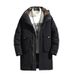 Pure 2025 Mid-Length Down Jacket For Men, Thickened, Plus Size, Versatile, Custom Workwear, School Uniform, Unisex, One Piece_viptrois.com