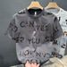 Niche Trend Design Sense Crew Neck Print Short-sleeved T-shirt Summer New Casual Versatile Fashion Trendy Top_viptrois.com