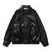 Men's Clothing Simple Men's And Women's Motorcycle Leather Jackets Spring And Autumn Handsome Business Casual Fashion Street Solid Color Men's Jackets_viptrois.com