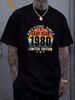 NEW Leap Year 44th Birthday Awesome Since 1980 Vintage Day T Shirt S 3XL Summer Streetwear Homme Stretched Graphic Slightly Top For Everyday Wear_viptrois.com