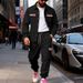 Men's Heavyweight Fleece Lined Outdoor Workwear Set American Style Loose Fitting Sweatpants Warm Jacket Combo For Winter Collection_viptrois.com