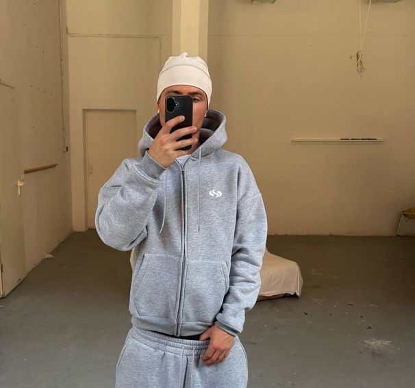 New American Retro Washed Long Sleeved Hooded Shirt Loose Casual Trousers Fashionable Japanese Sweater Suit_viptrois.com
