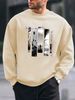 Men's Loose Casual Fashionable Landscape Pattern Printed Round Neck Long Sleeved Sweatshirt For Autumn And Winter_viptrois.com