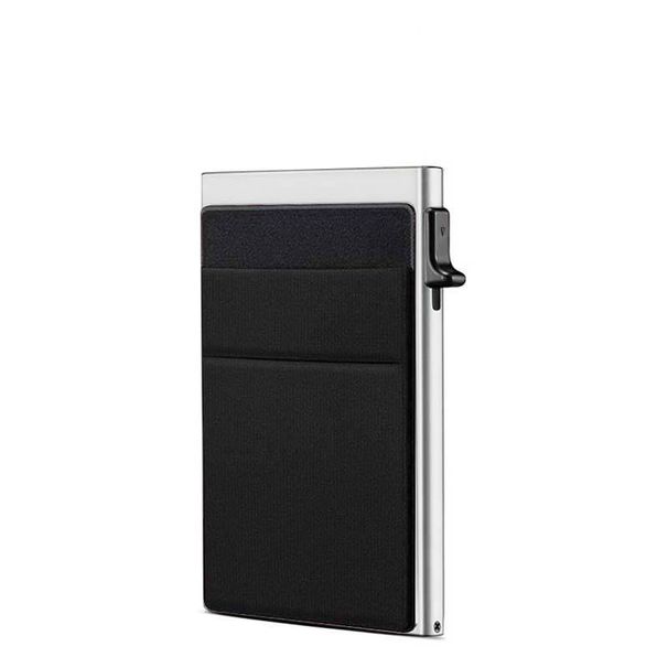 Men’s Bags RFID Side Push Anti Theft Multi Card Metal Card Holder Aluminum Alloy Card Box Multi Function Cash Clip Credit Card Holder_viptrois.com