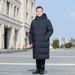 Men's Clothing New Grandfather Thick Warm Coat White Duck Down Elderly Dad Down Jacket Men's Mid Length_viptrois.com