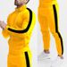 Men's Colorblock Hoodie & Jogger Set – Streetwear Athleisure (M-3XL, 65% Polyester, Unisex Oversized Fit)_viptrois.com