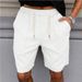 Men's Casual Stretch Denim Jeans Solid Color Five Point Shorts Loose Fit Summer New_viptrois.com