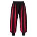 Men's Clothing Autumn New Men's Cotton And Linen Colorblock Casual Pants_viptrois.com