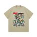 American Small Crew Neck Colorful Letter Printing Retro Trendy Brand Trends Ins Versatile Spring And Summer New Pure Cotton T-shirt Short Sleeve_viptrois.com