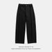 Men's Clothing Pure Cotton Washed Retro Casual Pants Men's Spring New Trend Brand Slightly Loose Japanese Texture Basic Solid Color Trousers_viptrois.com
