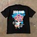 Round Neck Summer Short Sleeved Pure Cotton InsT Shirt Personalized Casual Trendy Brand Loose Men's American High Street_viptrois.com