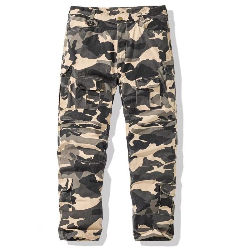 Men's Korean-Style Cargo Pants – Military-Inspired Multi-Pocket Casual Pants With Slim Fit & Lightweight Fabric_viptrois.com