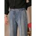 Men's Clothing Retro Jeans Fashion Straight Versatile Quality Casual Pants Business Elastic Waist Nine Point Pants_viptrois.com