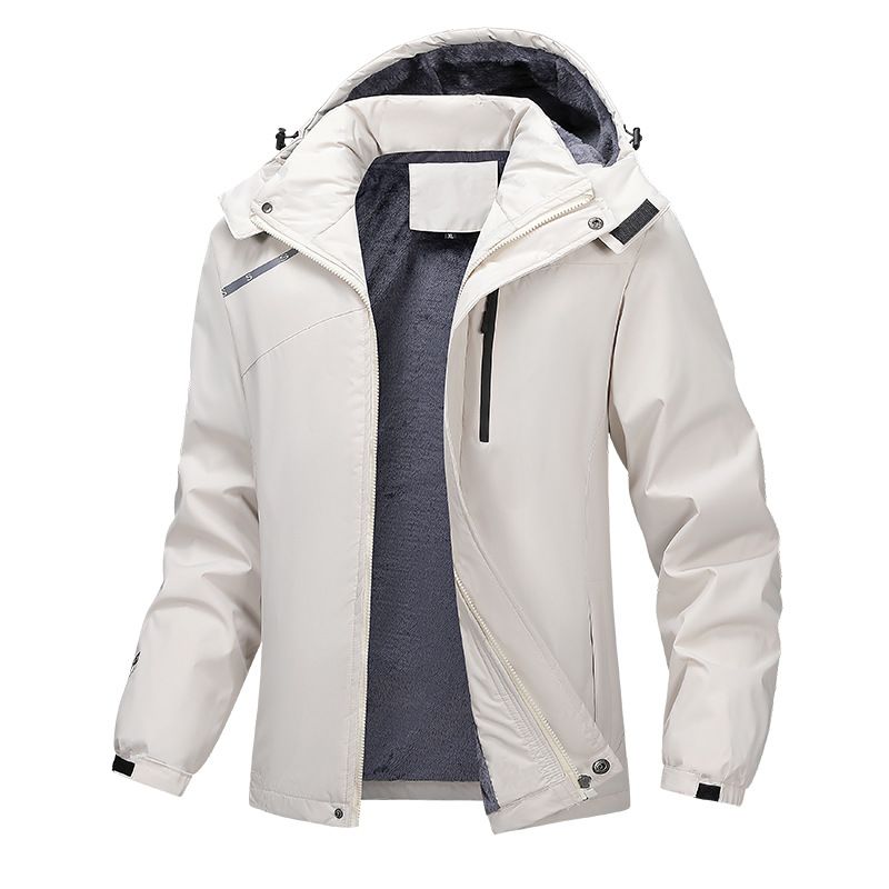 2025 Men's Fleece Thickened Padded Jacket Jacket New Large Size Outdoor Jacket Casual_viptrois.com