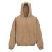 Boxy Zip-Up Hoodie – Wax-Dyed Fleece-Lined Oversized Pullover With Drop Shoulder (Men’s Streetwear)_viptrois.com