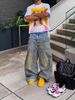 Men's Clothing High Street Fashion Brand Heavy Washed Distressed Deconstructed Patchwork Wide Leg Jeans Men's Street Hip Hop Loose Straight Pants_viptrois.com