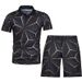 Men's Clothing Casual 3D Printed Polo Shirt Lapel Casual Suit_viptrois.com