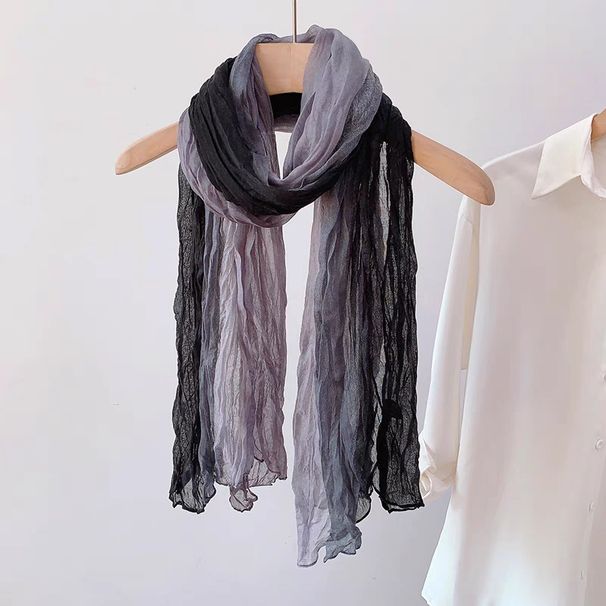 VREOVOR Neue Nachahmung Hand Gefühl Schal Frauen Retro Schrittweise Ändern Lange Schal Literarischen Falten Dünne Frühling Herbst Warme Hals_viptrois.com