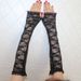 Sunshade Sleeves Summer Long Arm Covers Fingerless Elegant Lace Trim Open Finger Gloves Thin Women Driving Breathable_viptrois.com