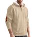 Cross-border European American Men's Casual Pullover Jacquard Solid Color Hooded Embroidered Sports Thickened_viptrois.com