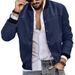 Vintage Suede Stand Collar Button-Up Jacket For Men - Casual Retro Style Coat (Multiple Colors & Sizes)_viptrois.com