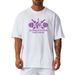 240G Pure Cotton Large Size T-shirt, Summer Loose Fitness Short Sleeve Round Neck Casual Shoulder Sleeve Top Foreign Trade Tide_viptrois.com