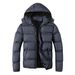 "Men's Stylish Hooded Puffer Jacket – Lightweight & Water-Resistant For Urban Commute (Black/Navy/Charcoal/White) – Trendy Streetwear Fit S-XXL"_viptrois.com