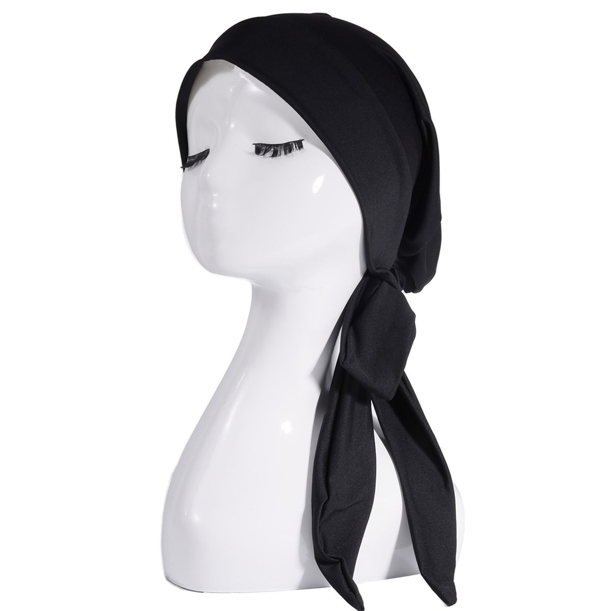 National style elastic ribbon turban hat base hat Baotou hat with strap pirate hat_viptrois.com