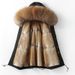 Men's Clothing Premium Mink Fur-Lined Parka Coat For Men - Detachable Hood Winter Jacket With Real Mink Inner, Slim Fit Mid-Length Outerwear_viptrois.com