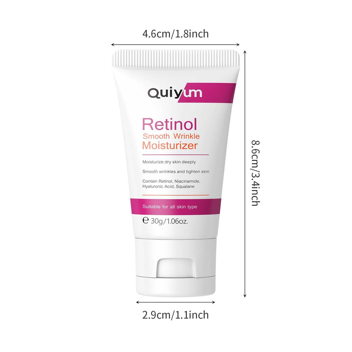 QUIYUM Retinol Cream For Face - Anti-Aging & Brightening, Encapsulated Retinol, Hydrates & Repairs Skin Barrier, 30g_viptrois.com